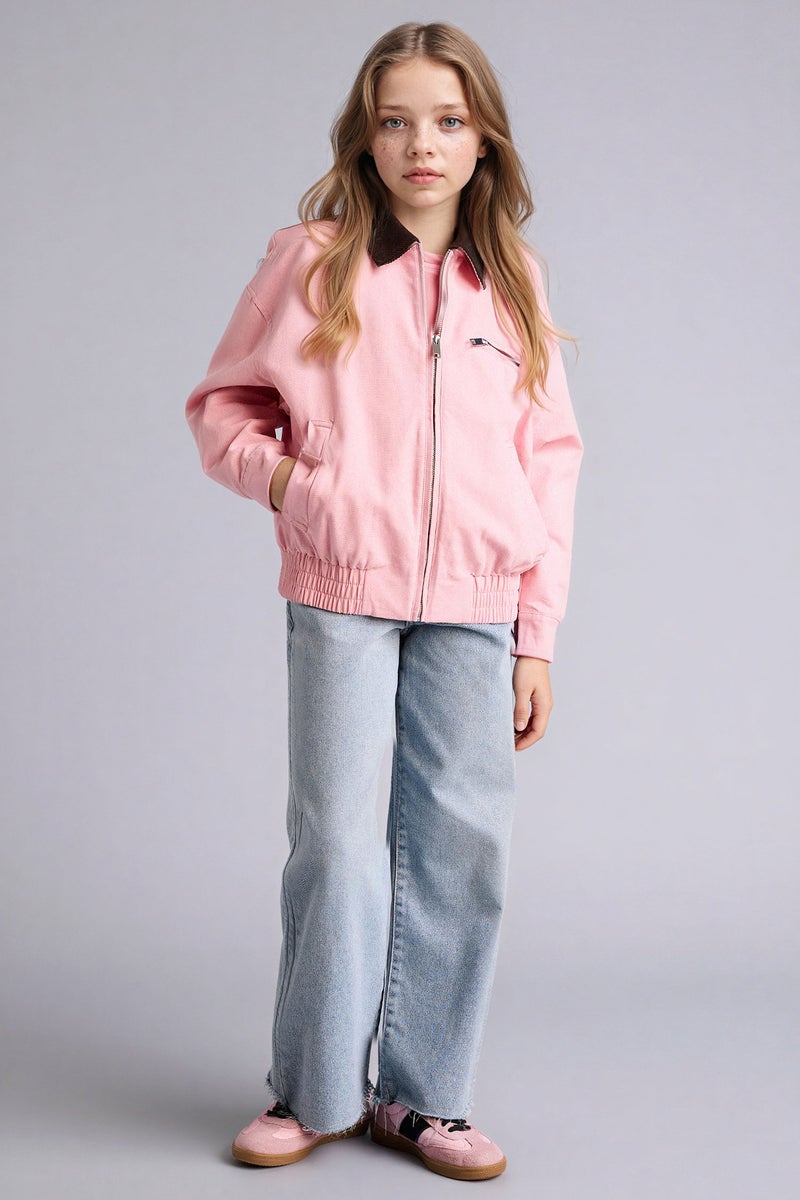 DeFacto Pink Girl Girl Puffer Jacket Casual - Image 2